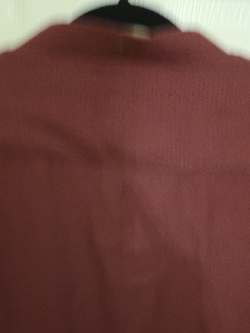 New Men’s Burgundy Maroon Long Kurta Banded Collar Shirt PAKISTAN XL - Picture 6 of 7